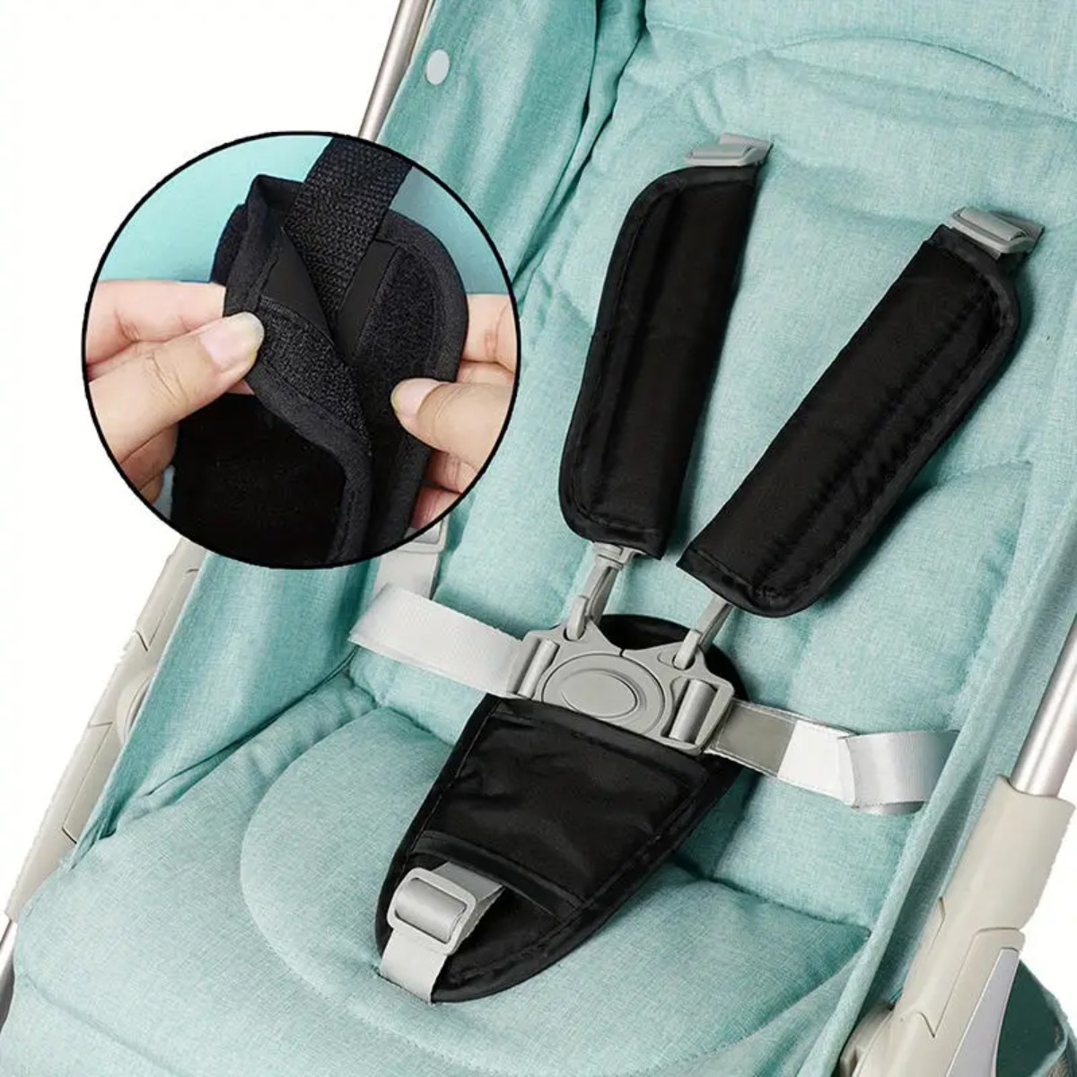 Infant Car Seat Cover - Almohadillas universales para cinturón de seguridad